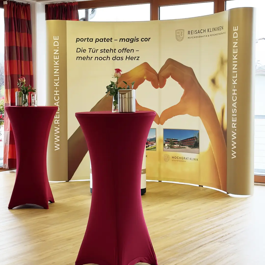 Messestand der Reisach Kliniken